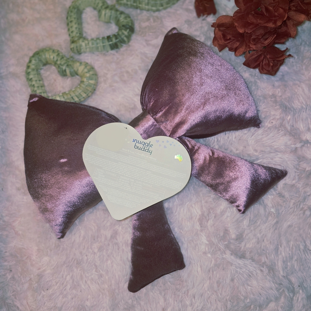 Purple Bow Pillow